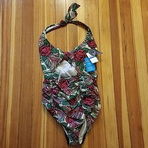 Anna Sui Swim one piece, red roses, rare